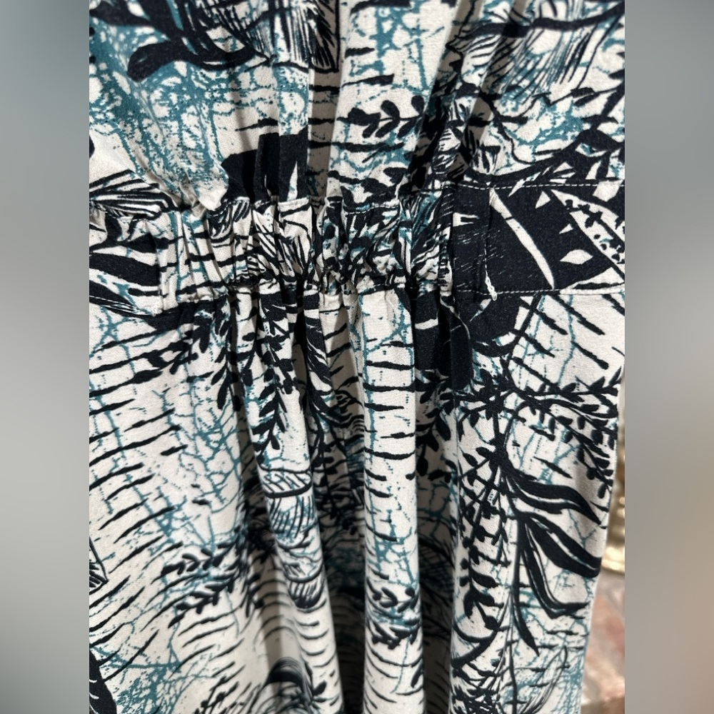 Urban Outfitters Grayson Mini Shirt Dress – Abstract Tropical Leaf Print XS - Picture 6 of 10